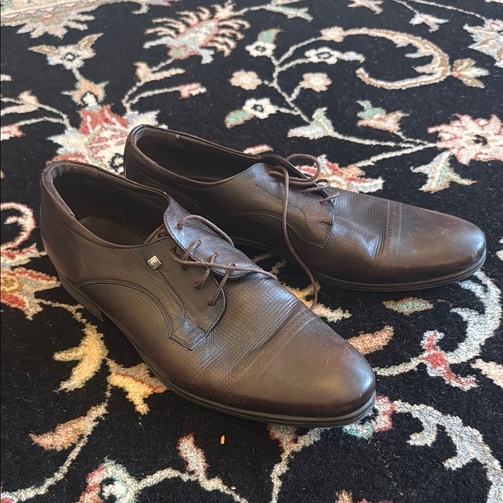Men's Brown Leather Dress Shoes